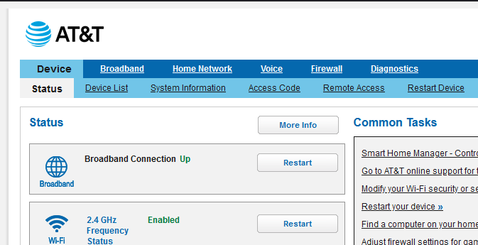 AT&T Fiber - Own Router - David Puplava